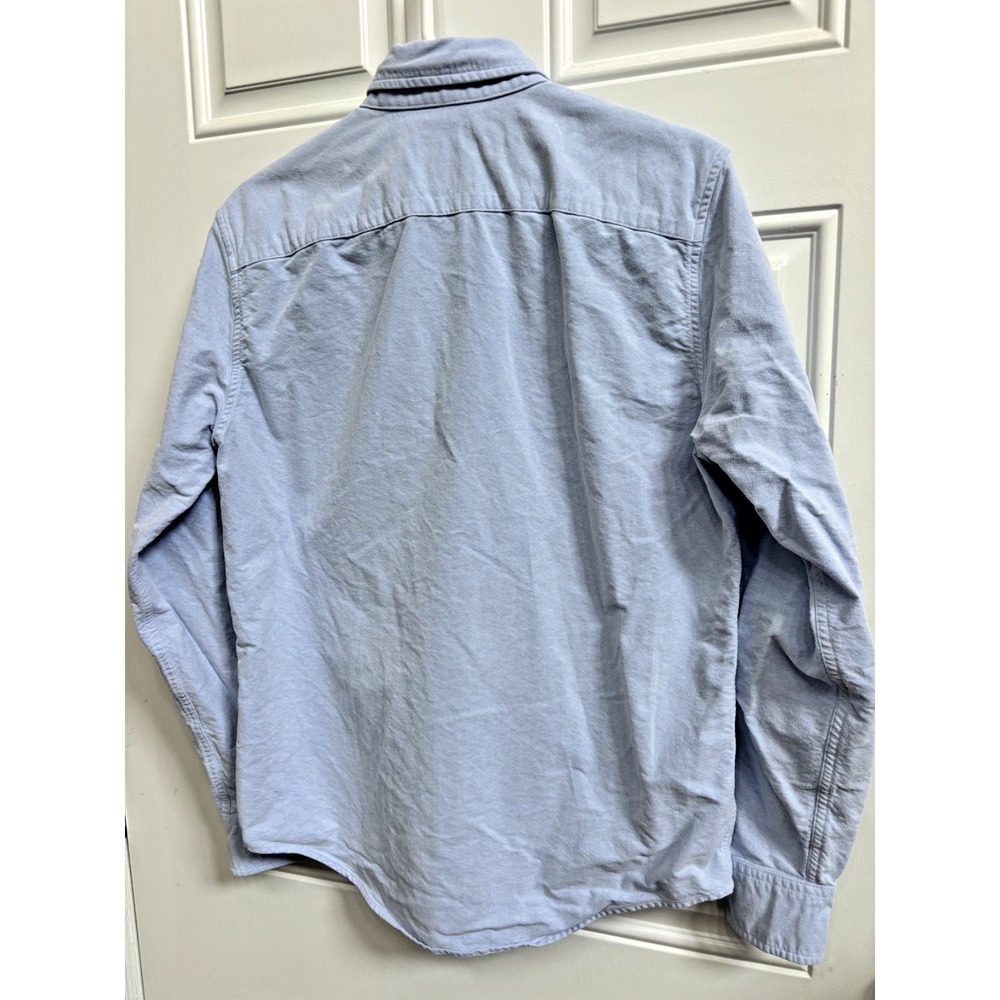 Abercrombie Fitch AF Men's All Cotton Light Blue Long Sleeve Oxford Shirt Medium - Picture 3 of 5